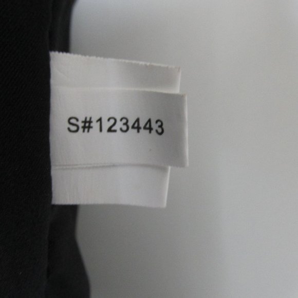 Kay Unger Black Sequin Tulle Skirt Rusched Silk Midriff 3/4 Sleeve Dress No Size - Picture 13 of 13